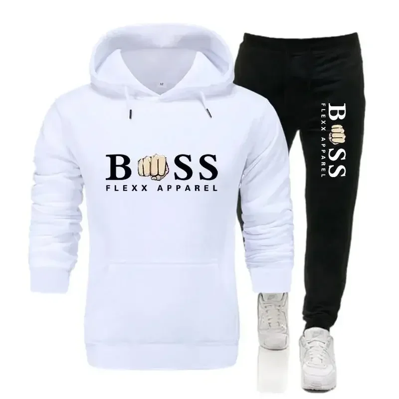 2024 New Fall Winter Men Hoodies Pants Sweatshirts Sweatpants Two Piece Sets Suit Tracksuit Jogging Sportswear new in men\'s sets