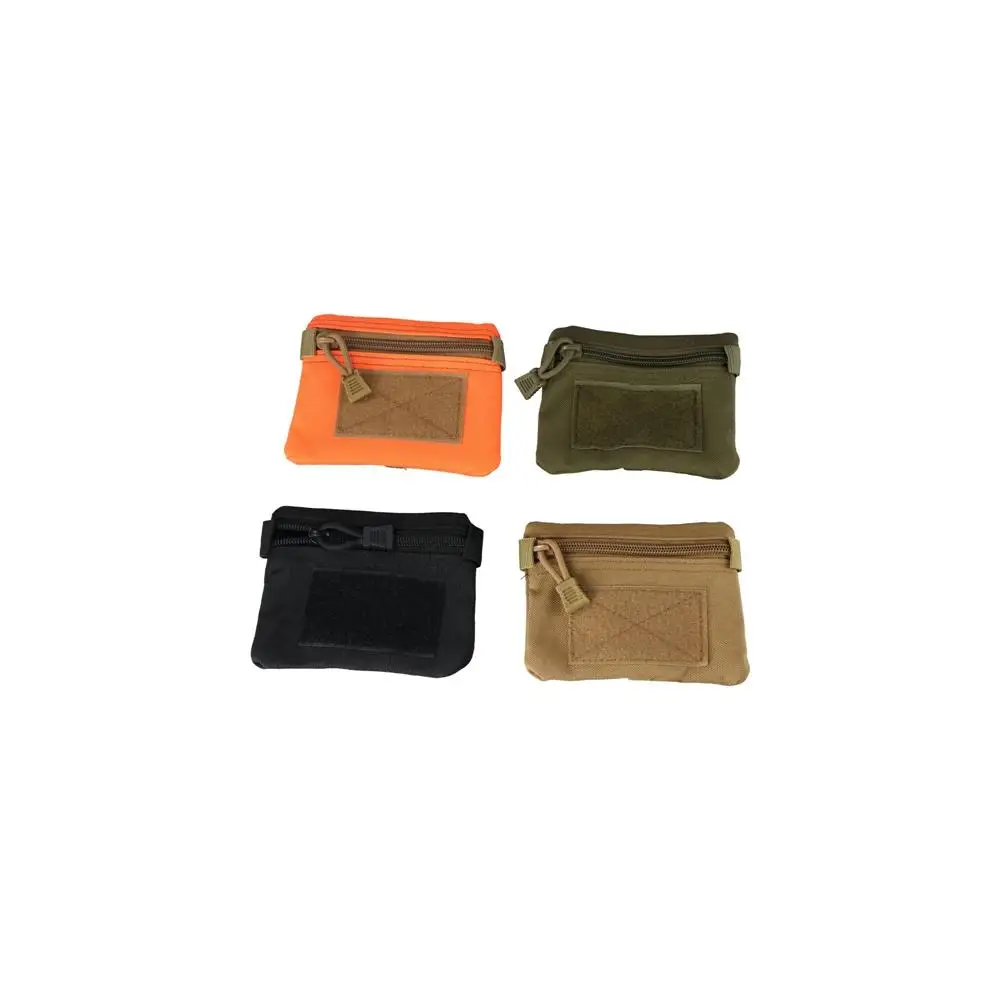 Card Pouch Mini Coin Purse Hook Wallet Key Card Holder Travel Zipper Waist Bag Pouch Wallet Outdoor Waist Bag Camping Wallet