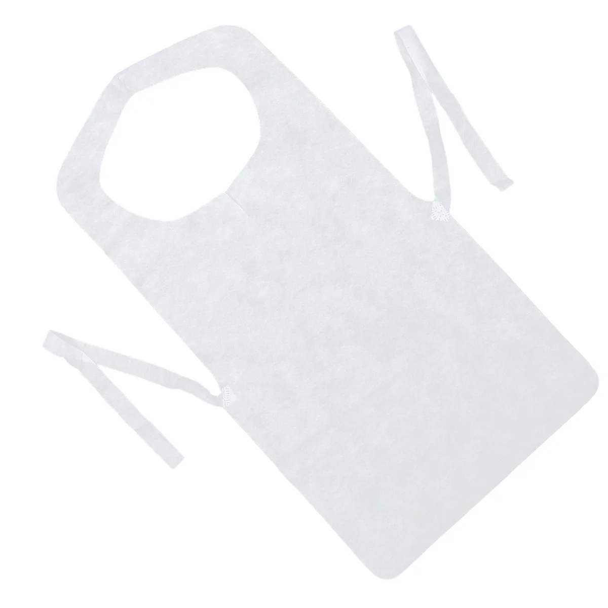 

100 шт. нетканые фартуки, одноразовые утолщенные фартуки без рукавов для домашнего ресторана, отеля, 73x40 см, белый