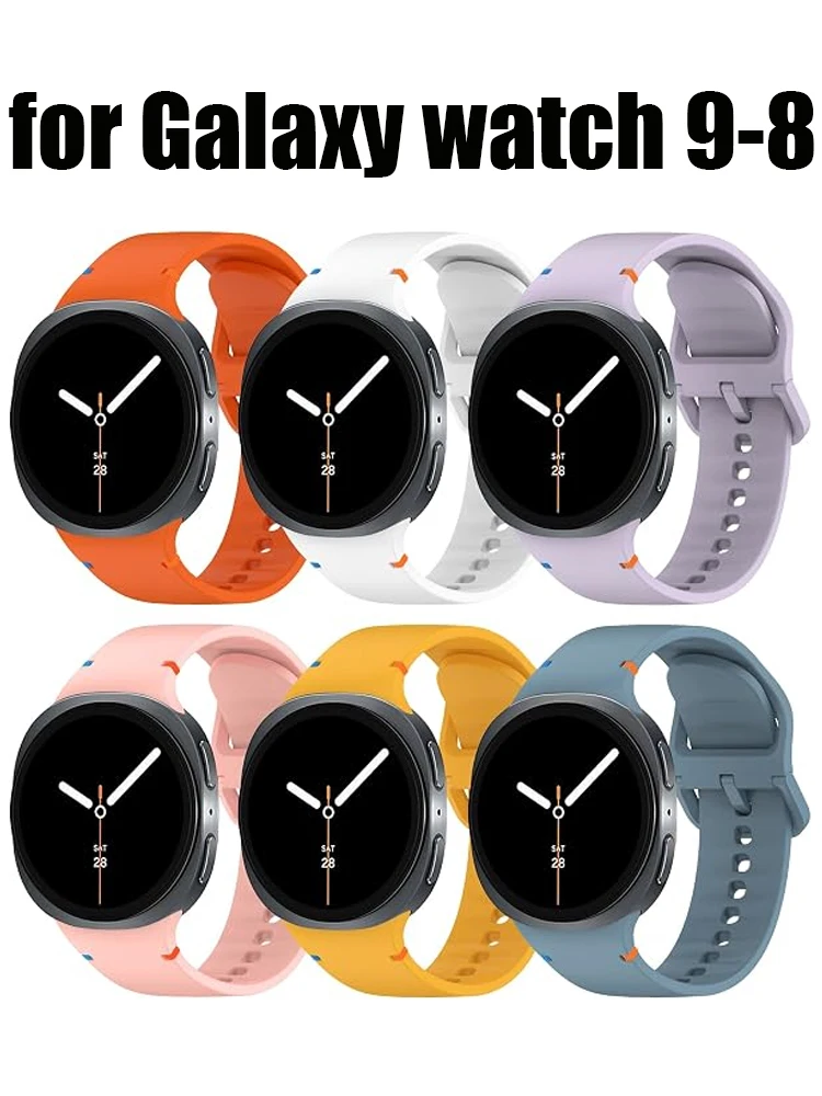 Original Strap for Samsung Galaxy Watch 8 9 8Classic Silicone Wristband bracelet correa Galaxy Watch 9 40mm 44mm Accessories