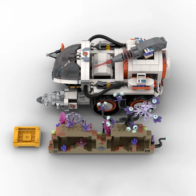 Kreative Serie Moc Bausteine Modulare Mobile Bergbau Laser-Stadt Raum Technologie Blöcke Weihnachten DIY Spielzeug Bau Geschenk