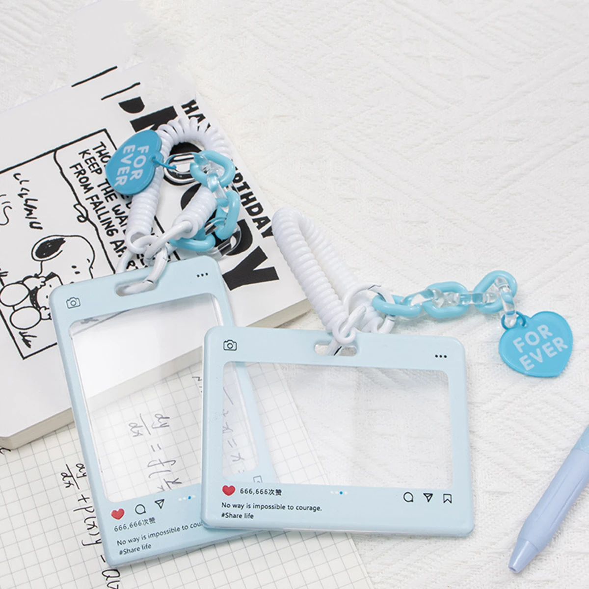 Simpatica copertina trasparente per carta Bus Metro Card Custodia protettiva Carta di accesso per campus Custodia protettiva trasparente per carta scolastica per studenti