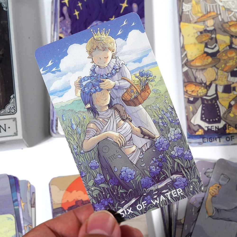 The Monsoon Tarot 78 Tarot Deck بطاقات التارو الأصلية للمبتدئين وأدوات عرافة التارو الخفيفة لراكب التارو