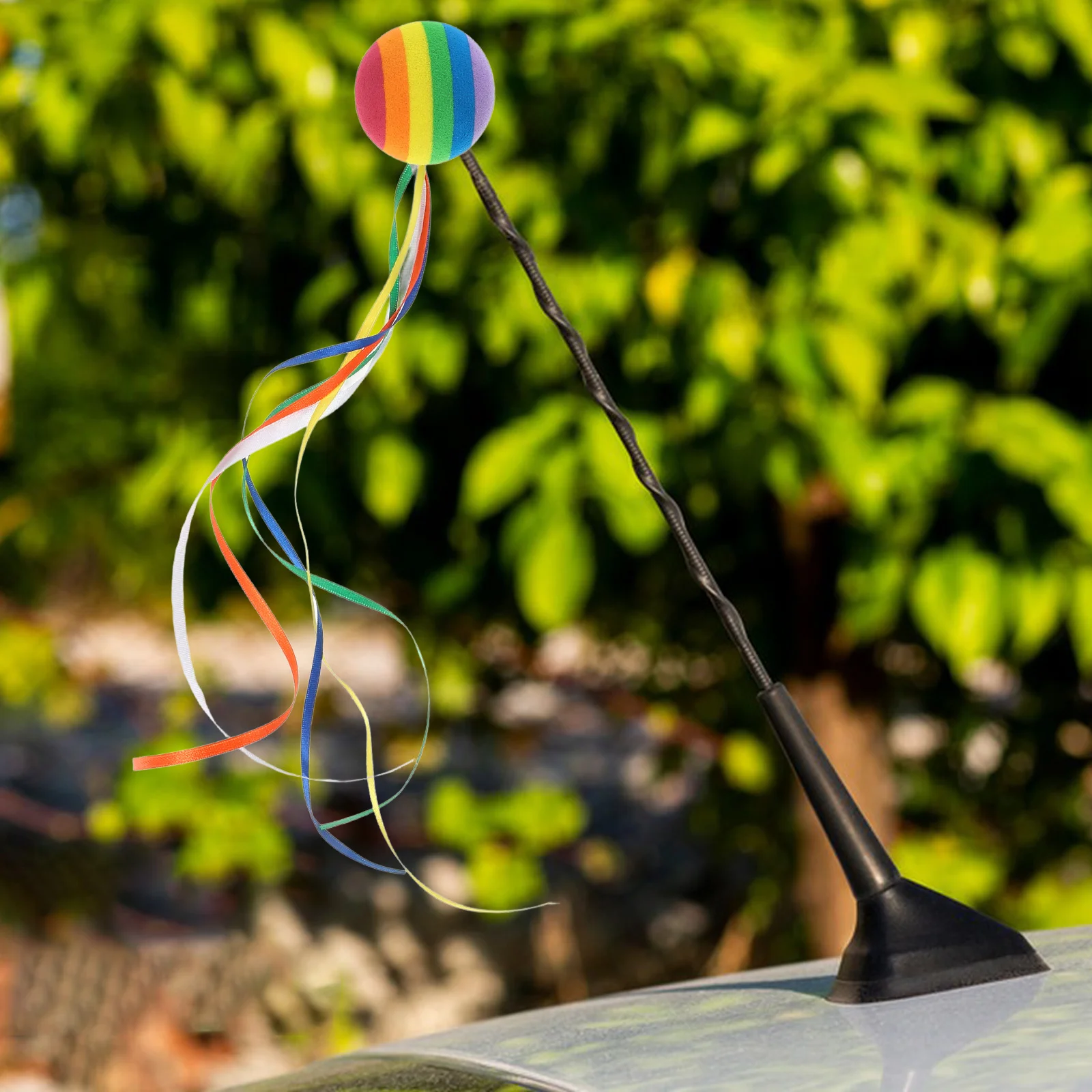 

2pcs Car Antenna Decoration Stylish Durable Ornament Auto Exterior Accessory Universal Fit Vehicle Antenna Ball Decor for Cars
