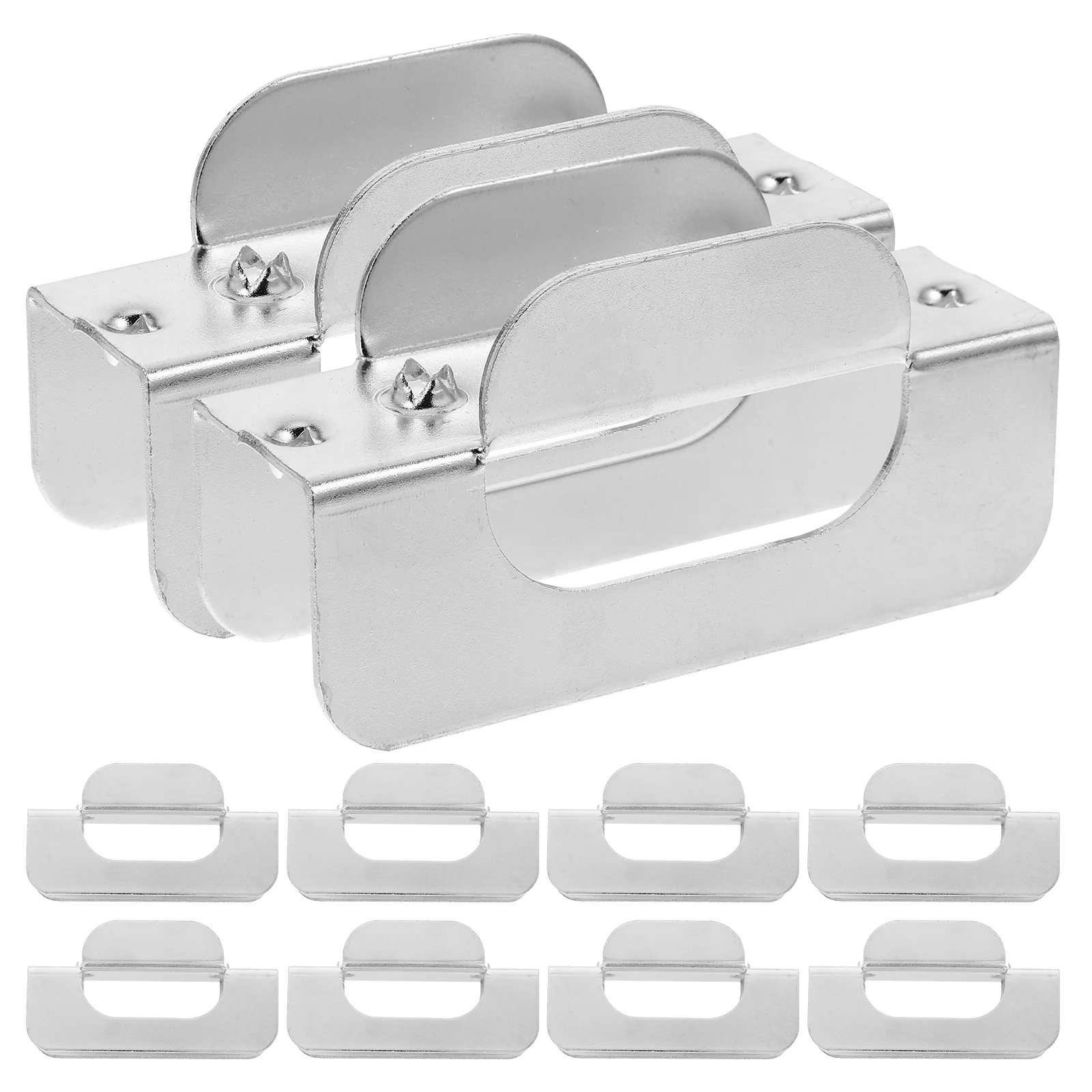 

10pcs H-shaped Slot Hardware Accessories Iron Shelf Clip Support Stainless Steel Corner Bracket Ideal Wooden Trays