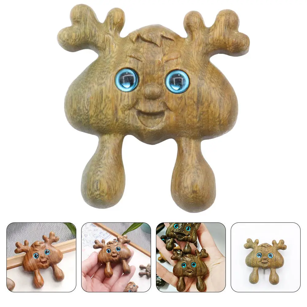 

Деревянная массажная палочка из зеленого сандалового дерева, 1 шт., маленькая расческа для акупрессуры тела, для расслабляющей терапии лица и стоп