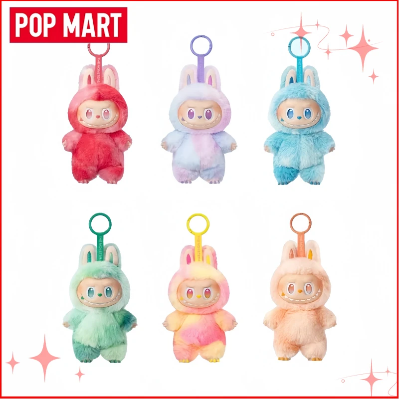 POP MART Labubu V1 V2 V3 ซีรีส์ The Monsters Macarons Have A Seat Big Into Energy ตุ๊กตาไวนิลแบบกล่องสุ่ม ของขวัญคริสต์มาส