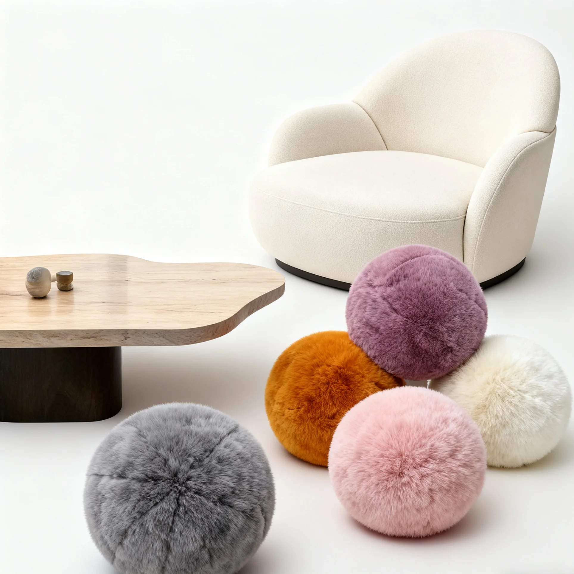 

Удобная подушка в форме шара, мягкий милый забавный подарок для домашнего декора, гостиной, кровати, нескользящее дно, можно стирать в машине, качество