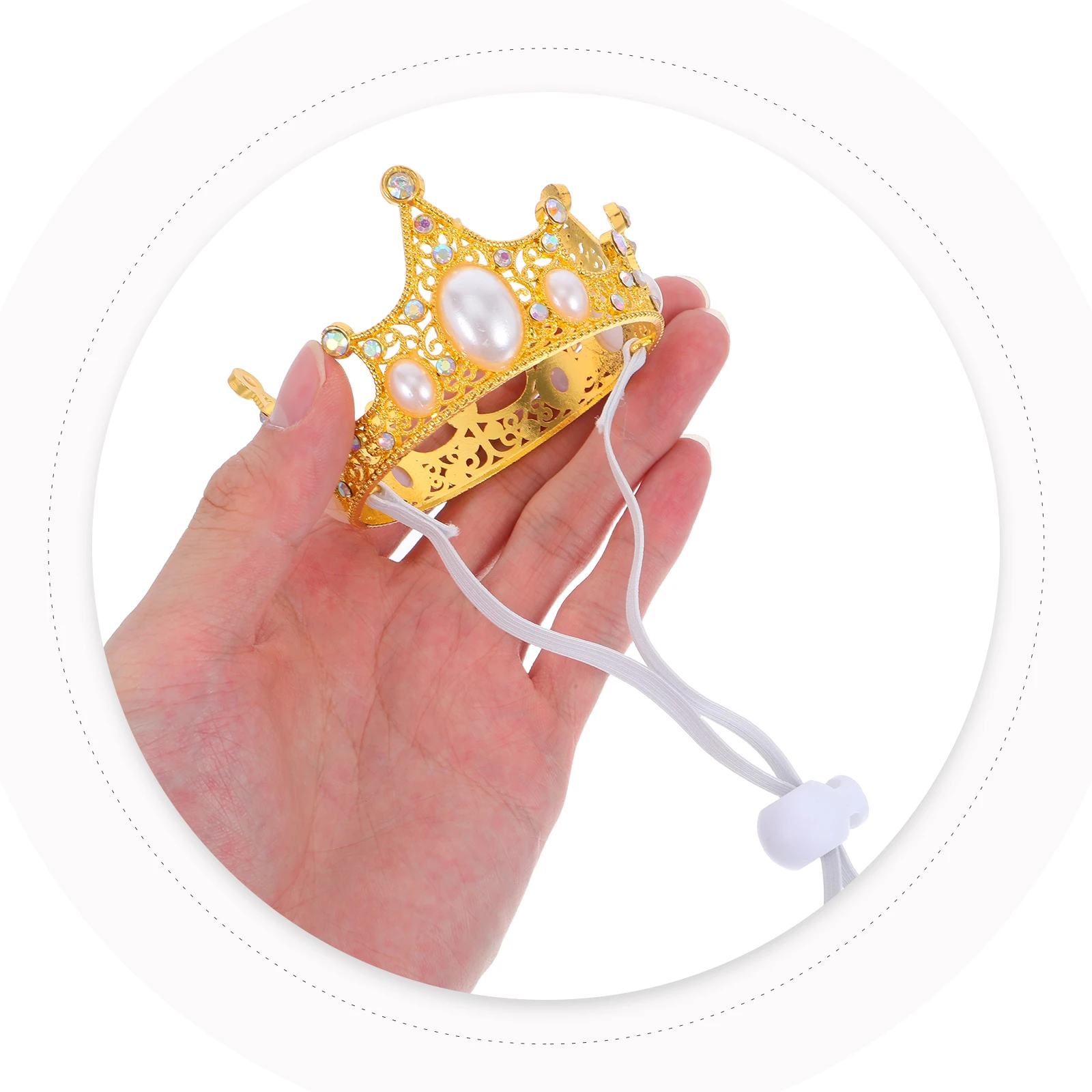 

Pet Crown Tiara Elegant Alloy Headband for Cat Birthday Party Decorations Wedding Photo Prop Accessories Puppy Crown Dress Dog