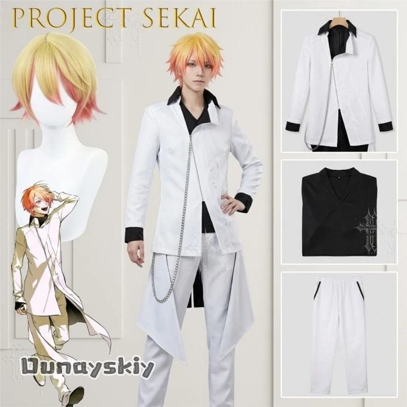 Tsukasa Tenma WS Heat Anomaly Complete Cos Outfit Project Sekai Cosplay Costume Convention Halloween Holiday Photoshoot Idol Pop view 6