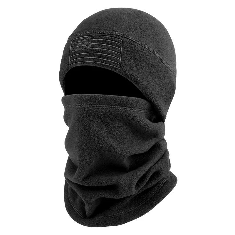 Unisex Fleece Warm Hat Windproof Mask Neck Cover 2-in-1 Outdoor Skiing & Riding Protection