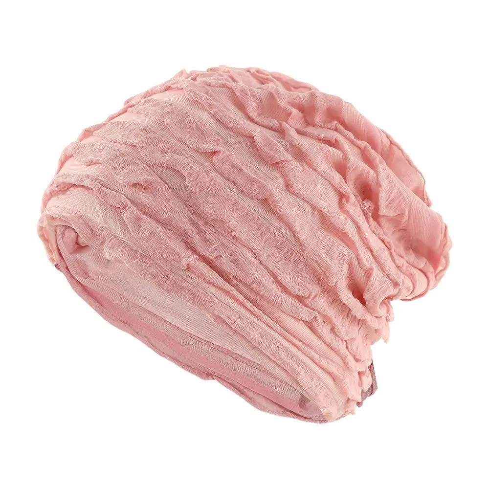 Lightweight Slouchy Beanie Hat Lace Mesh Overhead Thin Bonnet Cap Soft Air Conditioner Protection Thin Knitted Hat