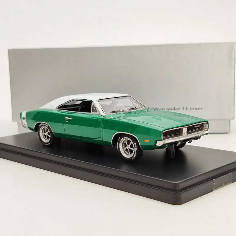 

Resin 1:43 Scale 1969 R/T SE Muscle Cars Model Green Adult Nostalgia Classics Collection Toys Souvenir Gifts Static Display