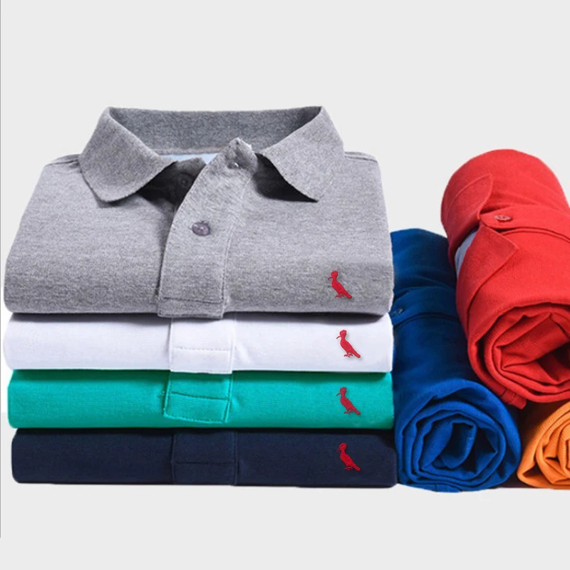 2021 Polo Shirts Men\'s Casual Short Sleeves 100% Cotton Men\'s Fashion Polo Shirts Camisa Polo Shirts 20 Colors
