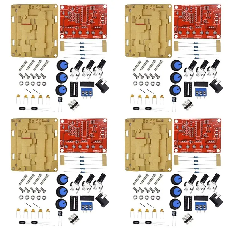 【アニバーサリーセール】4x-xr2206-高精度信号発生器-diy-キット-正弦波-三角波-方形波-1hz-1mhz-周波数範囲調整可能