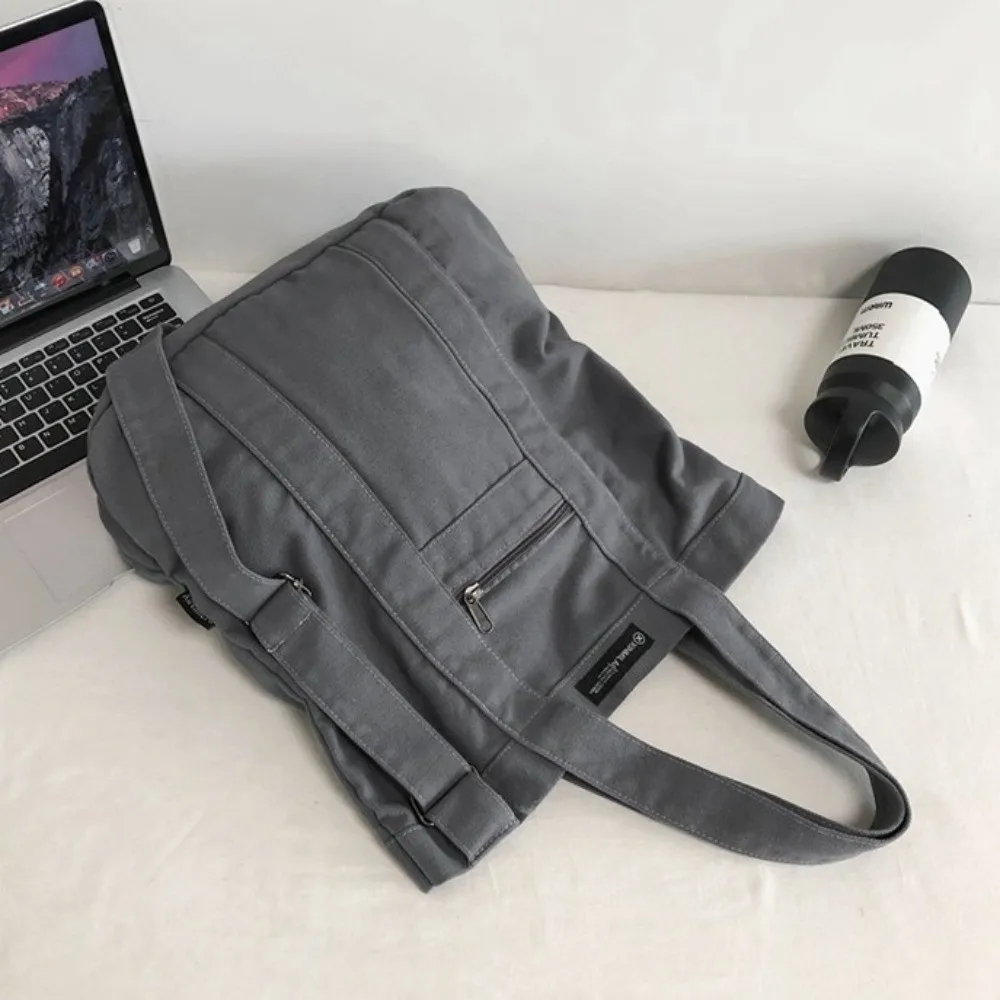 جديد قماش حقيبة كتف حقيبة بلون متعدد جيب حقيبة كروسبودي سعة كبيرة حقيبة يد الإناث طالبة