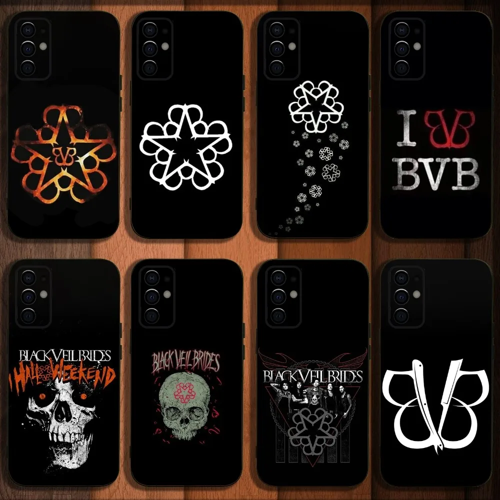 Black Veil-l B-bridges Band Phone Case For Samsung S24,S21,S22,S23,S30,Ultra,S20,Plus,Fe,Lite,Note,10,9,5G Black Soft Cover