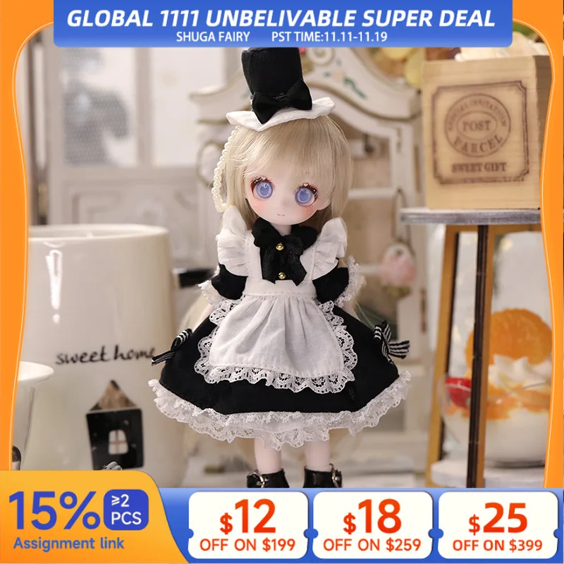 

BJD кукла пирожные 1/8 большие глаза аниме ветер Кукла Смола Искусство игрушки для детей Высокое качество полный набор игрушка кукла