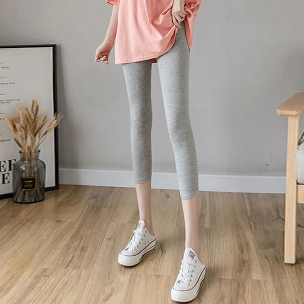 Nice feminino verão exterior wear leggings pant feminino seção fina modal magro margarida leggings grandes metros coreano selvagem era legging fina