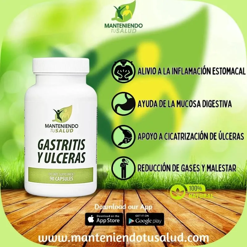 

Gastritis Y Ulceras - Promotes Gut Health, Relieves Bloating and Gas, and Enhances Metabolism