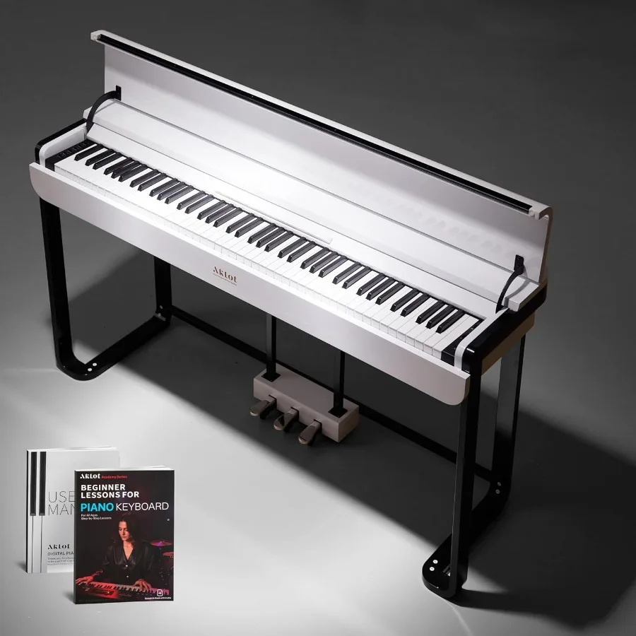 

Modern 88-Key Graded Hammer Action Digital Piano with Classic Tones 25W Speakers Triple Pedal Headphone Beginner Lesson Book Hi