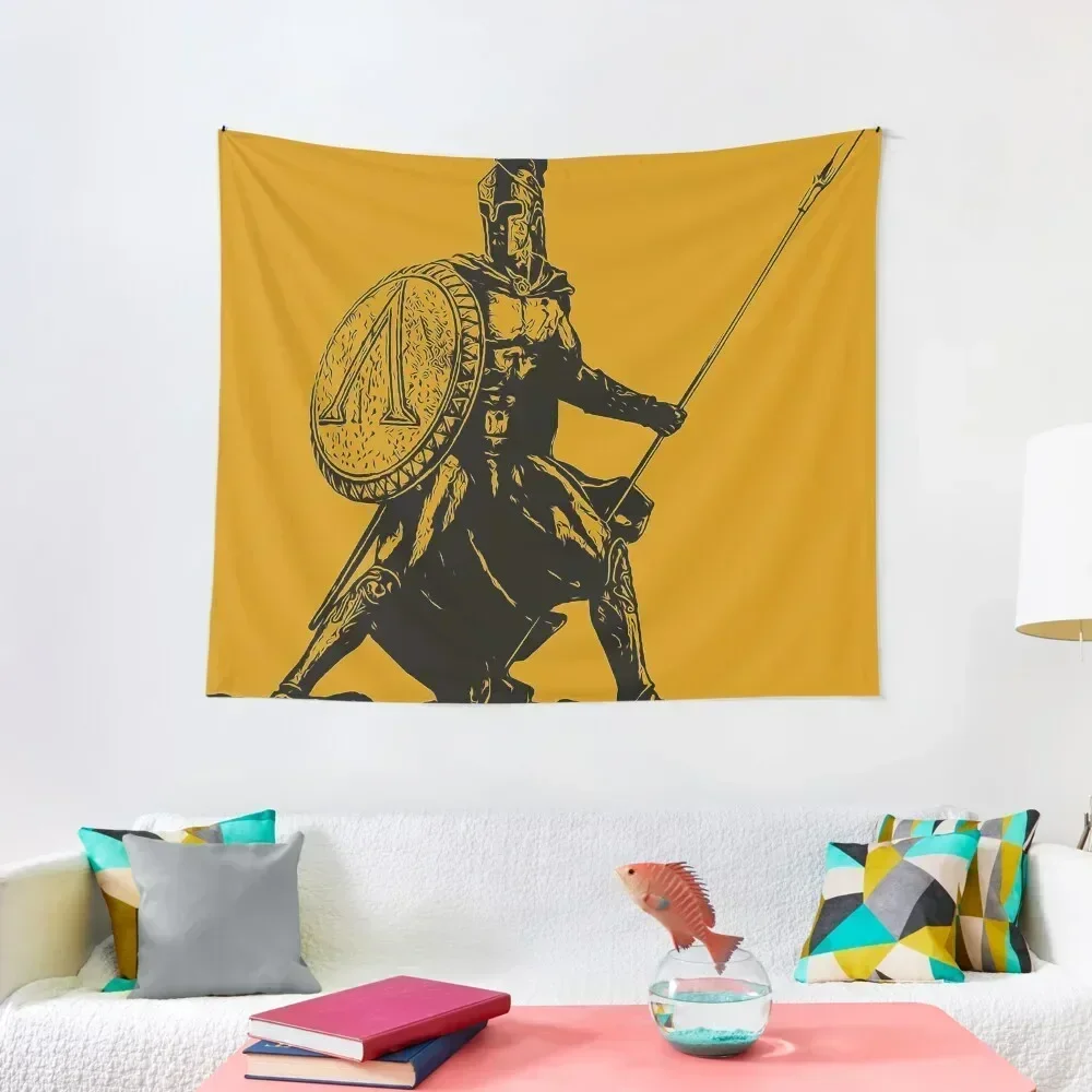 Spartan Warrior Tapestry Kawaii Room Decor Decorations For Room Tapestry