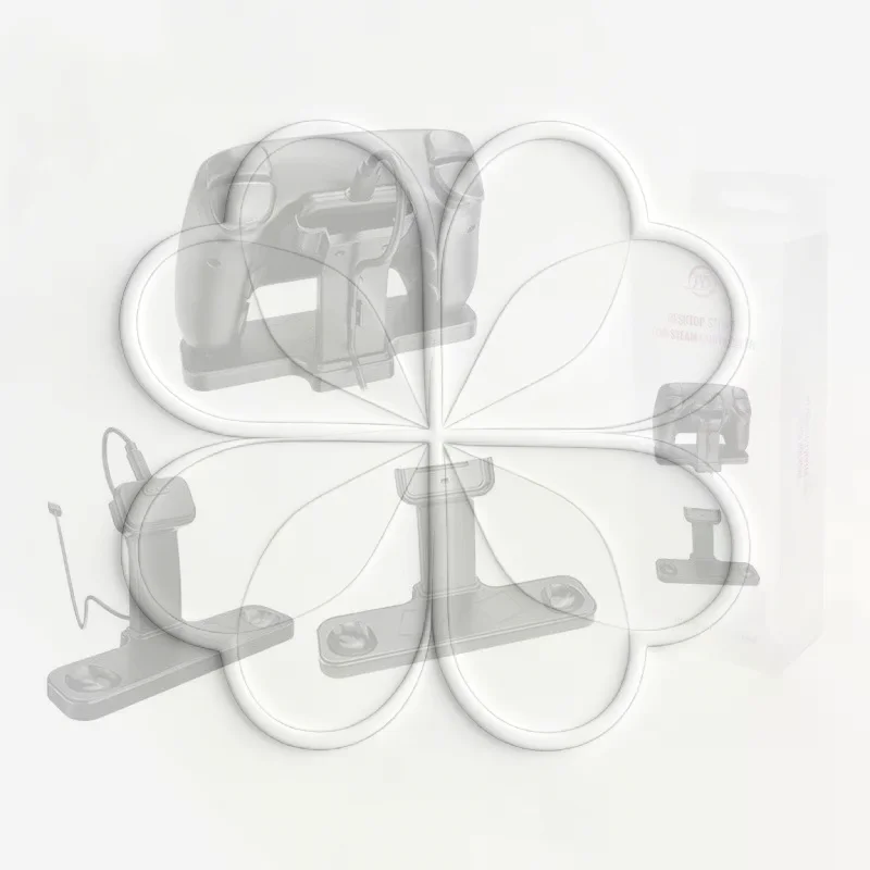 Anti-tip Triangular Metal Charging Dock JYS SDM013 Magnetic Stand Stable Charging Base for Steam Deck Enthusiasts