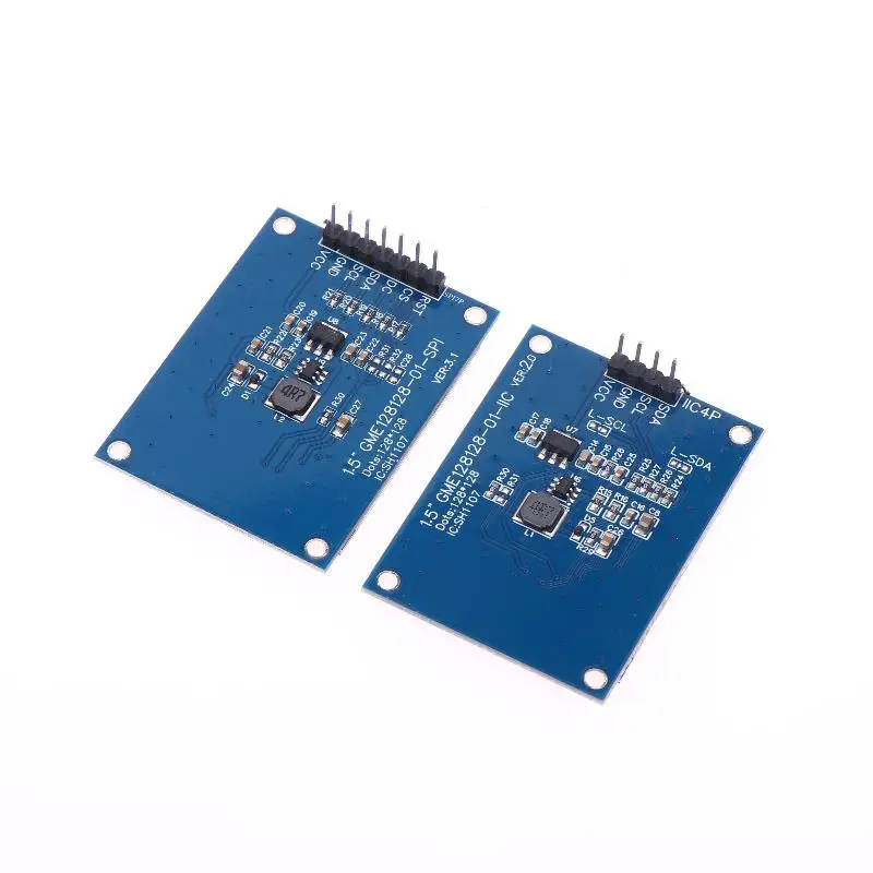 1.5 بوصة 1.5 "128 OLED وحدة عرض الشاشة 4PIN 7PIN SH1107 سائق IIC 4 دبابيس الأبيض لراسبيري بي ل STM32