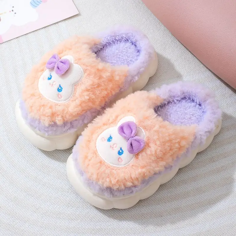 Boys Kids Baby Winter Warm Cotton Slippers Indoor Home Non Slip Cartoon Cute Design for Small Medium Children