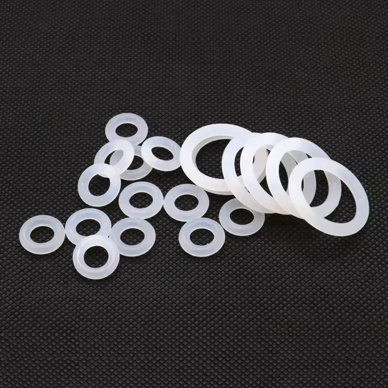 10/50pcs VMQ White Silicone Ring Gasket CS 2.4mm OD 8 ~ 30mm Food Grade Waterproof Washer Rubber Insulate o-ring rubber ring