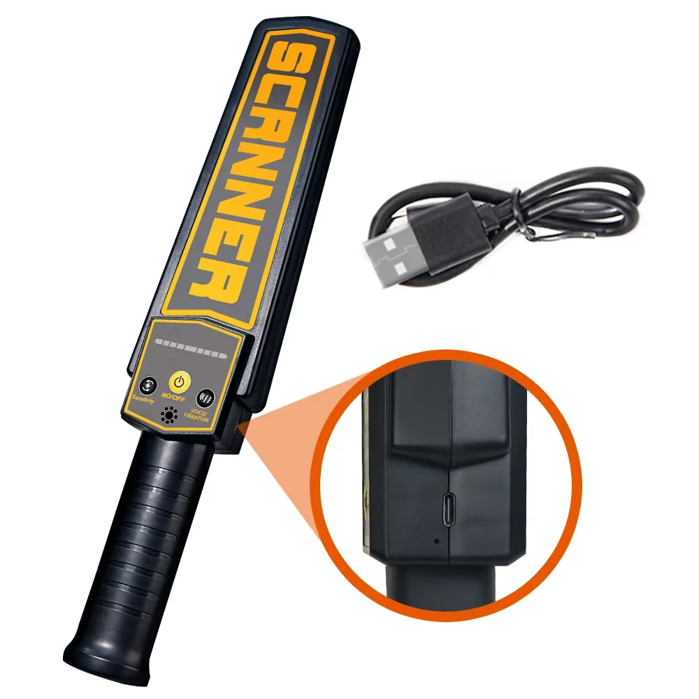 Metal Detector Highly Sensitive Handheld Scanner With Built-in 2000mAh Lithium Battery Security Scanner Security Detector