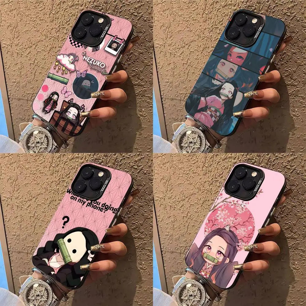 

D-Demon Slayer N-Nezuko Phone Case Phone Case For iPhone 14 16 15 11 12 13 Pro Max Mini Plus Shockproof Cover