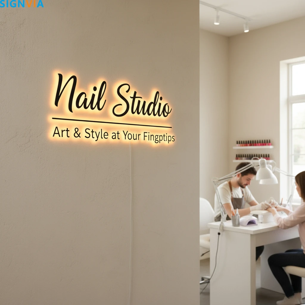 Custom Luminous LED Letters Acrylic Sign - 3D Premium Luxury Brand Metal Neon Wall Signboard for Shop Business Advertising Light