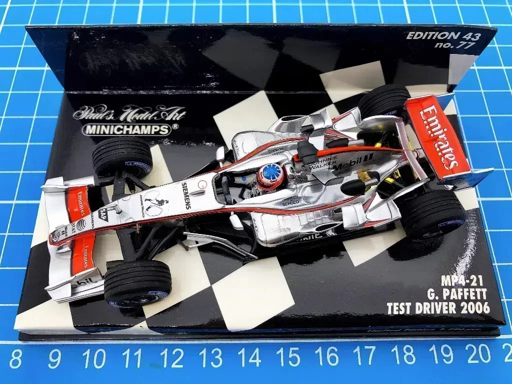 

Minichamps 1:43 F1 MP4-21 2006 Gary Paffett Test Vehicle Simulation Limited Edition Resin Metal Static Car Model Toy Gift