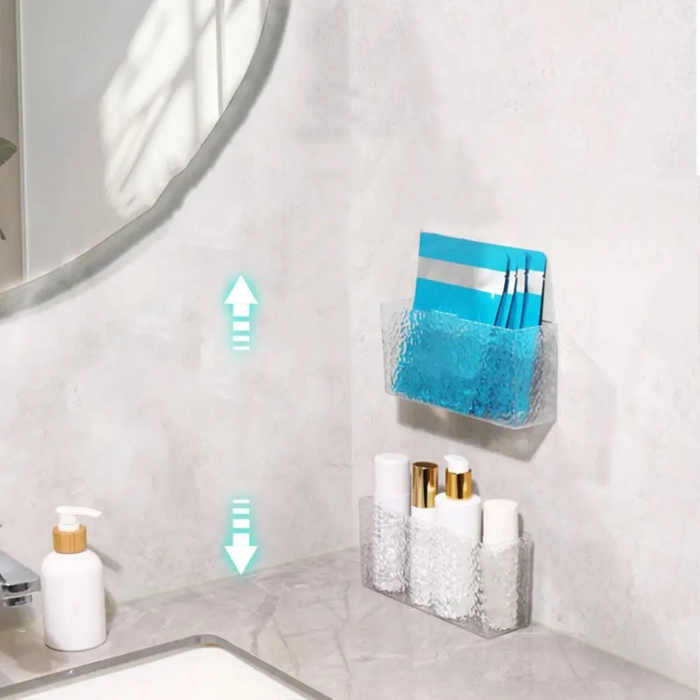 

Wall Mounted Facial Mask Storage Box Transparent Multi-function Cosmetics Storage Rack Exquisite Portable Storage Holder