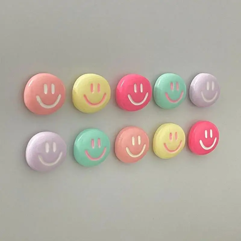 5PCS Ímãs de Geladeira com Rosto Sorridente em Estilo Cartoon, Adequados para Quadros Brancos de Cozinha e Escritório, Decoração de Cozinha e Decoração de Casa