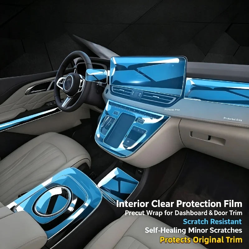 For 2023 Hongqi HQ9 full interior protection film; center console navigation screen car decoration transparent anti-scratch film