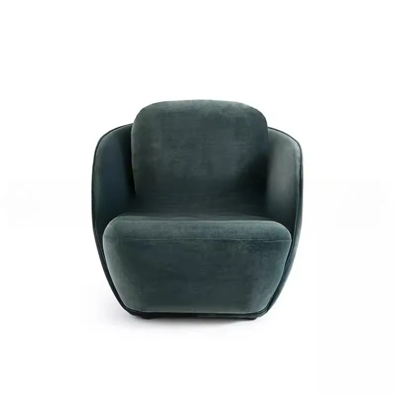 

Nordic light luxury, rotating leisure chair French, medieval lamb wool, single sofa chair