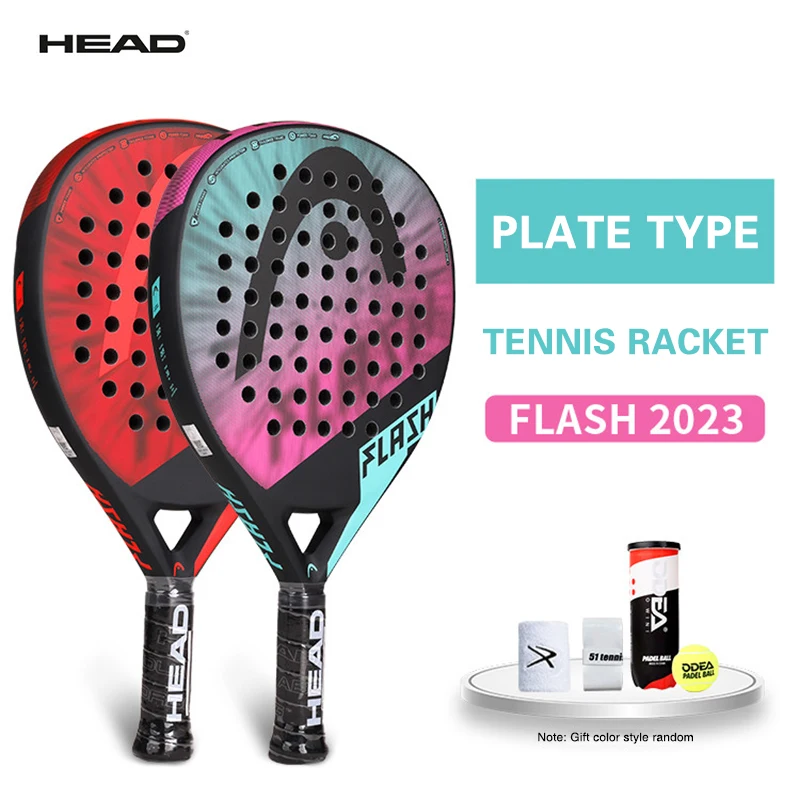 

HEAD Padel Cage Plate Tennis Racket 2023 New FLASH Series Multi-Color Racket MP Racket Face Carbon Fiber Tennis Racket