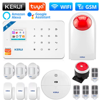 KERUI W181 Home Security Alarm System Kit with Motion Sensor WIFI 2G GSM Alarm Support Alexa Tuya Smart APP Remote Control Siren
