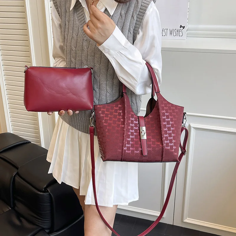 

‌2025 New Retro Tote Bag for Women Large Capacity Crossbody/Shoulder Bag, Versatile Mother & Daughter Handbag, Vintage & Trendy