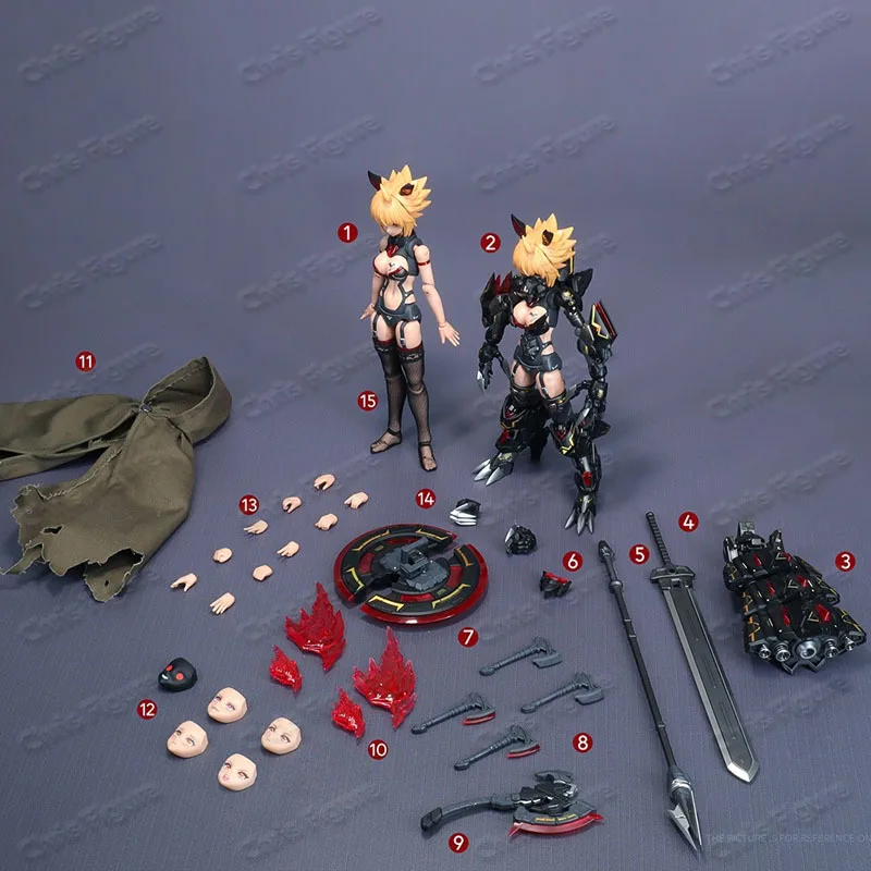 

【In Stock】Nuclear Energy Matrix CF06 MAD Wolf Special Edition Night Shadow Demon Wolf Action Figure Model Toy Gift
