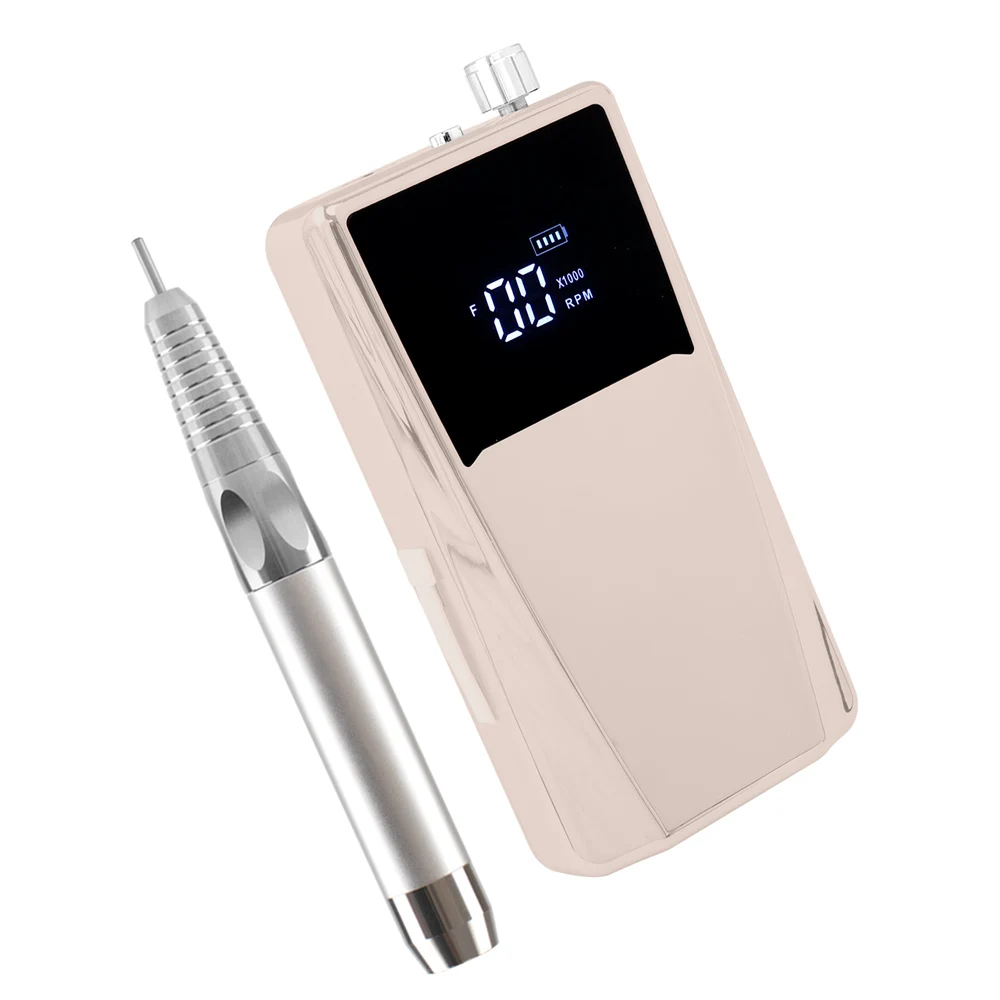 Professional Portable Nail Drill 45000rpm Electric File Machine with Bits Base for Salon Home Nails Removal