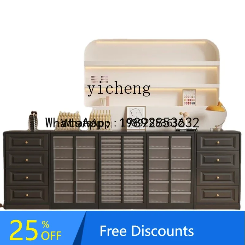 

LYY Nail Polish Display Storage Cabinet Floor Nail Storage Cabinet