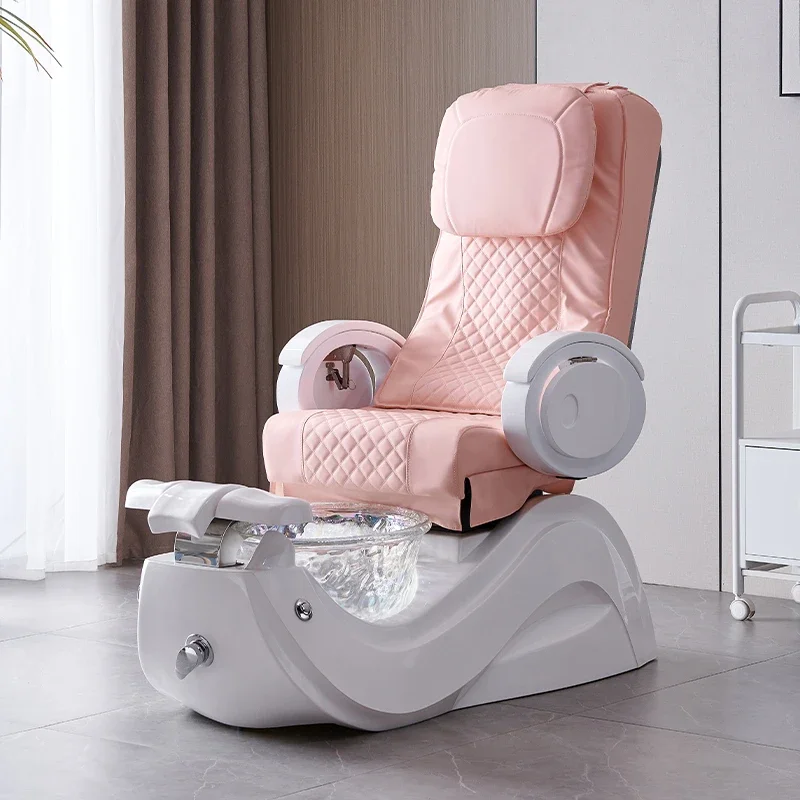 

Beauty Salon pink Pedure Chair, nails pump, Fefoot Spa massage, tourbillon