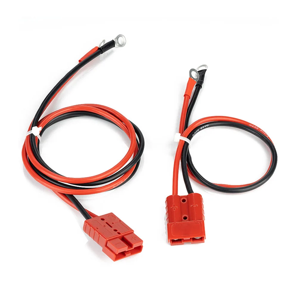 30/50/100CM 50A 10AWG High Current Connector Cable for Anderson Plug Electric Battery Charging Extension Cable Connector