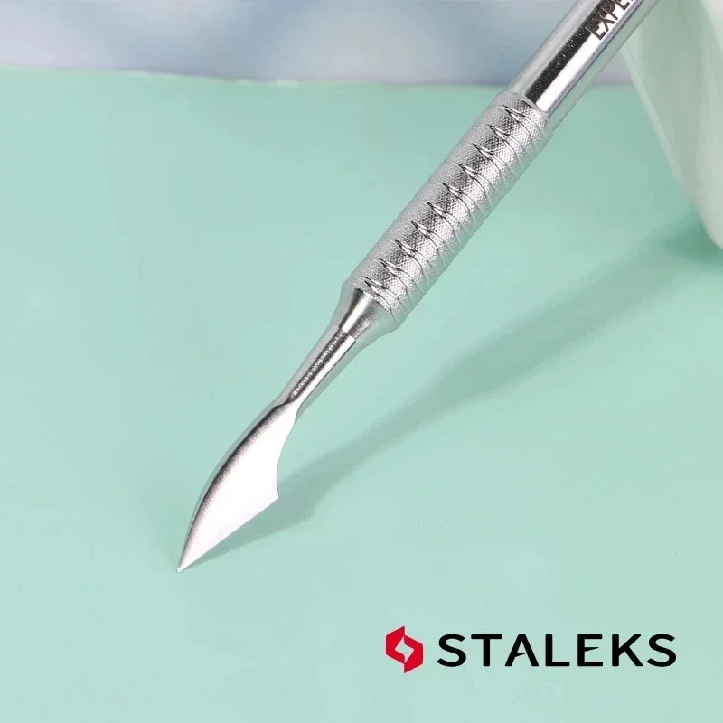 STALEKS PRO Manicure Double-head Non-slip Dead Skin Push Not Hurt Nails Profession Exfoliating Pusher Nail Art Makeup Tools
