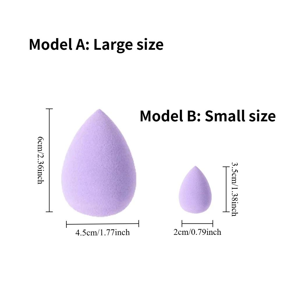 4-Piece Makeup Sponge Set & 10-Piece Mini Beauty Sponge Set, Velvet-Soft & Multipurpose Foundation Applicators