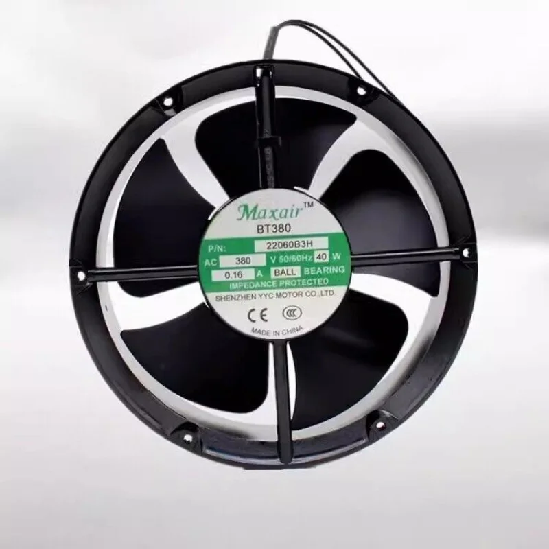 

Y+for New BT380 22060B3H AC380V 0.16A 40W 22CM Axial Cooling Fan