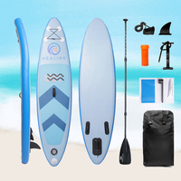 Surfboard SUP Surfing Board Inflatable Stand Up Paddle Board Ultra-Light Paddleboard with SUP Accessories Fins Paddle